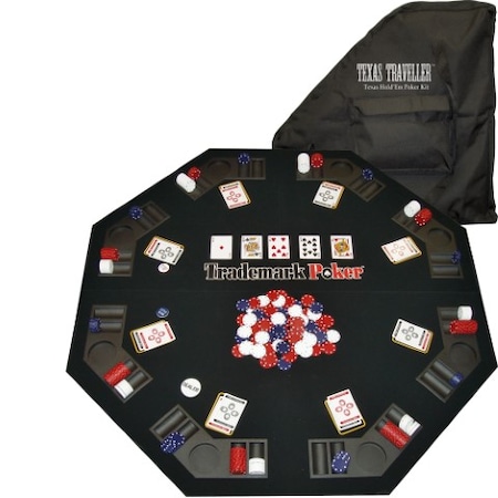 Toy Time TEXAS TRAVELER - Table Top and 300 Chip Travel Set 136892DNN